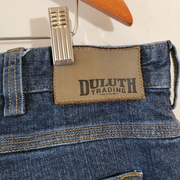 Duluth Flex Ballroom Blue Jeans Men's Sz 42 x 28 Heavy Duty Work Wear Durable - Picture 9 of 12